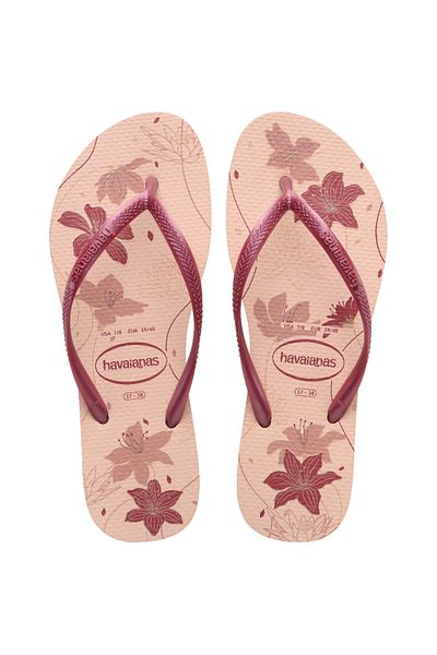 Havaianas Λεπτές βιολογικές ροζ γυναικείες παντόφλες