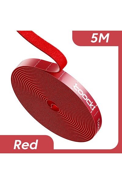 Toocki 5 m 5m Red Toocki 5m Organizer Cable Management Tearable Organizador Cables 10mm Width Winder Ties P