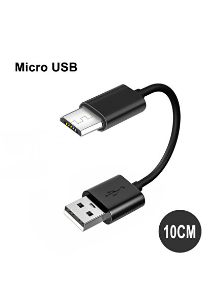 Choice كابل USB Type C قصير للغاية 10 سم أسود ميكرو USB 20/10 سم 3 أمبير ذكر ...