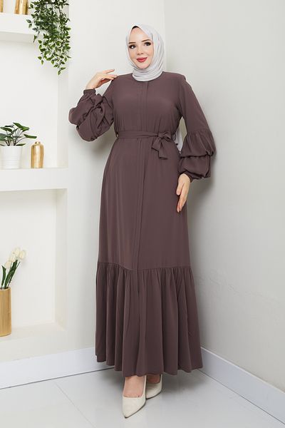 Moda İncir ΔΙΠΛΗ ΦΟΥΣΤΑ ΜΠΑΛΟΝΙ ΜΑΝΙΚΙ ΜΑΣΤΙΓΩΜΕΝΗ ΦΟΥΣΤΑ
