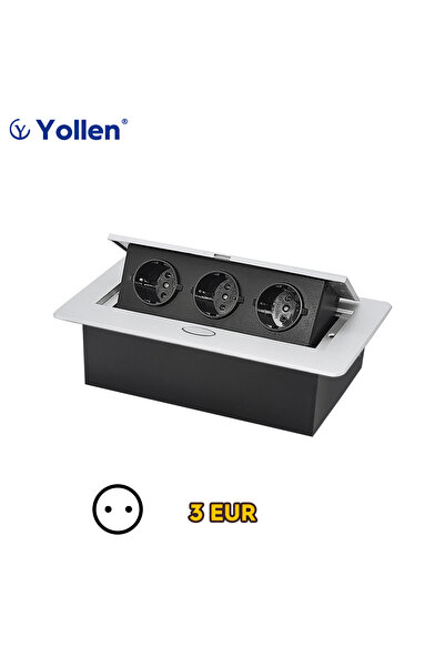 Choice10 لوحة ألومنيوم فضية بالكامل، معيار الاتحاد الأوروبي، نوع مخفي، مقبس ط...