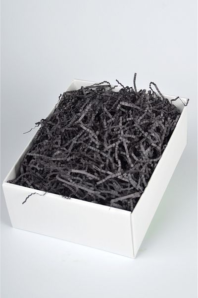 ADENZ 100 Grams of Zigzag Cliff - Black Plush Paper, Ornamental Filling Material