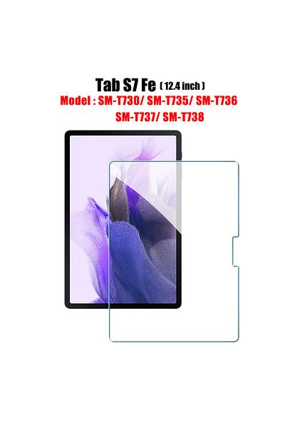 Choice Tab S7 Fe 12.4 Tempered Glass Screen Protector For Samsung Galaxy Tab S6 Lite A9 Plus S8 S9 Plus Ult