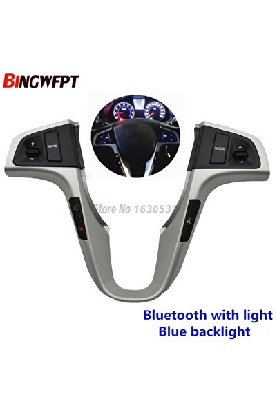 Choice زر عجلة القيادة باللون الفضي العالي لسيارة هيونداي فيرنا سولاريس 2010-2015 للتحكم في مستوى الصوت والموسيقى