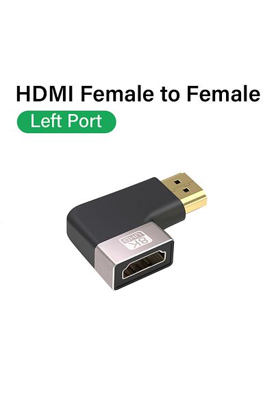 Choice 7 8K HDMI 2.1 Cable Adapter 90 Degree Right Angle Male to Female Connector 4K 8K HDMI Extender for .