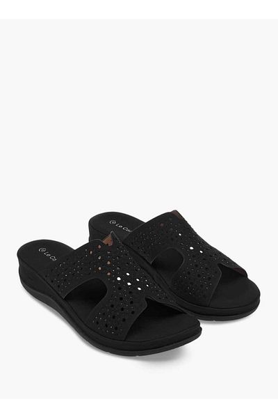 Le Confort Embellished Slip-On Sandals