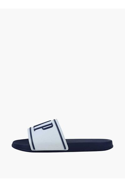 GAP Men's Logo Embossed Slip-On Beach Slides