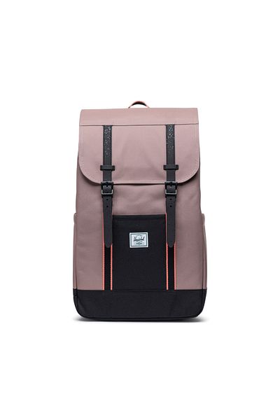 Herschel Supply Co. Ροζ-Μαύρο Herschel Retreat 15"/16" Συμβατή τσάντα μαγνήτη 23L