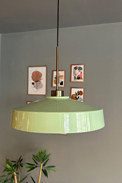 Bamyum Açe Tekli İnce Eskitme Başlık Avize Retro Sarkıt Ofis Showroom Salon Mutfak Avizeleri