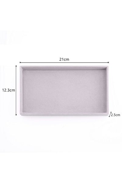 Choice Gray-empty Velvet Jewelry Box Display Tray Drawer Storage Jewellery Holder For Ring Earrings Necklac