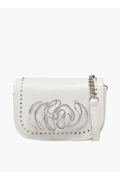 Celeste Celeste Embellished Crossbody Bag with Chain Strap and Button Closure