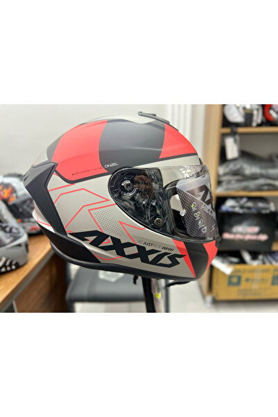 AXXIS Draken Full Face Kask-kırmızı