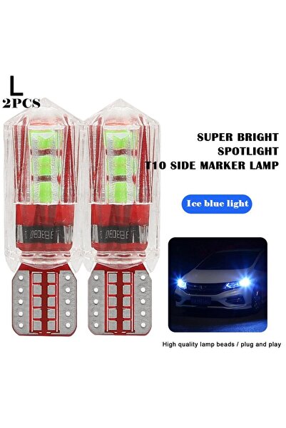 Choice4 2pcs ice blue Width Light Modified Car Led Lens Bulb T10 Small Light ...
