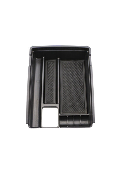 choice2 صندوق تخزين مسند الذراع المركزي للسيارة باللون الأسود لسيارة نيسان إك...