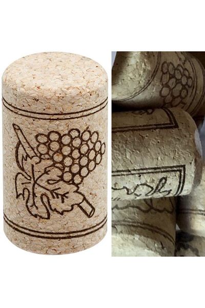 Şarap Takıları Bozcaada Bottle Cork 500Pcs Natural Wine Bottle Stopper Cork Plug,Bottle Closure