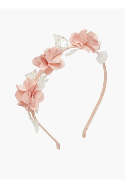 Little Missy Floral Accent Handbag with Headband