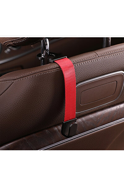 Choice خطافات مسند رأس السيارة الحمراء لتعليق الحقائب وحامل منظم ظهر المقعد و...