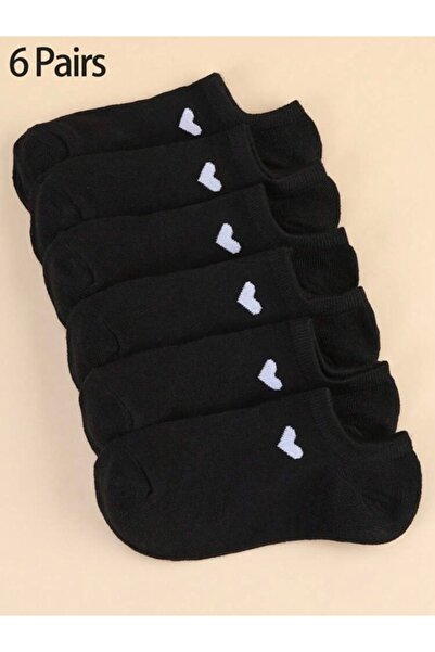 Black Arden Socks Günlük Kullanım İçin pamuklu babet Çoraplar 5'li
