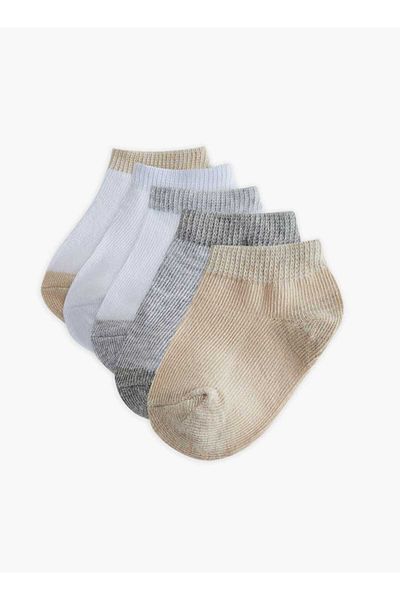 Barefeet جوارب بارزة الملمس بطول الكاحل - طقم من 5 قطع