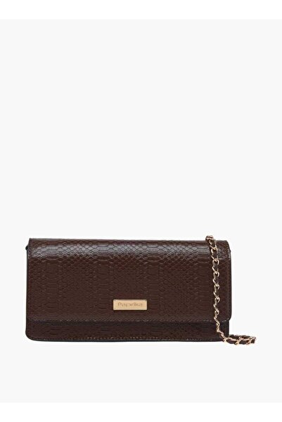 Paprika Textured Crossbody Bag with Chain Strap and Flap Closure - W 6.5 x H ...