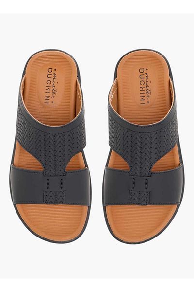 Mister Duchini Mister Duchini Textured Slip-On Arabic Sandals