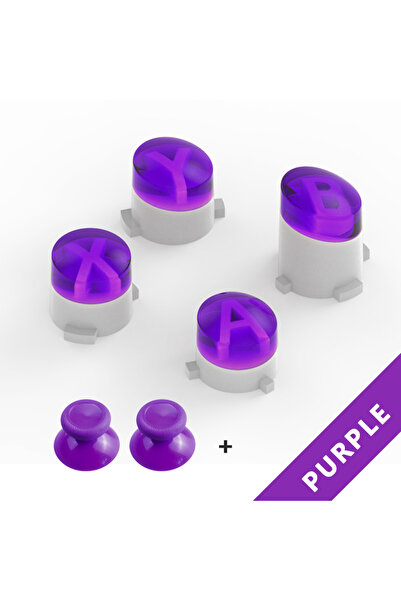 Choice مجموعة أزرار ABXY باللون الأرجواني لجهاز Microsoft Xbox One وXbox Seri...