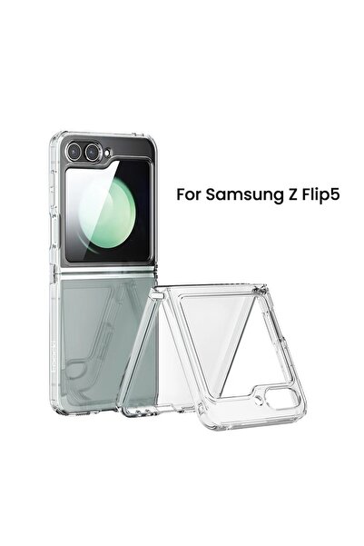 Choice جراب TPU شفاف من توكي لهاتف سامسونج Z Flip 5، متوافق مع هواتف سامسونج ...