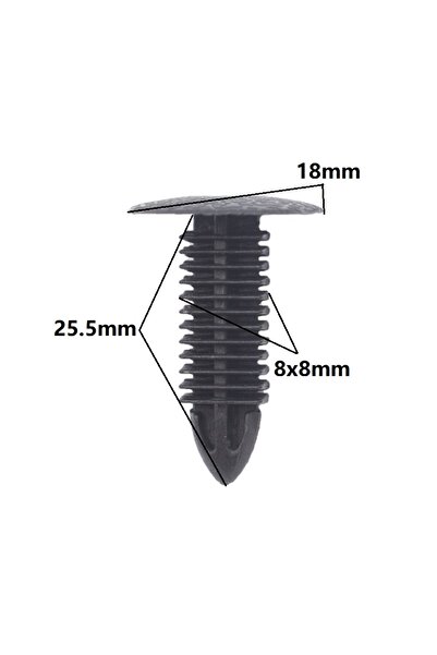 Choice1 8 مم 40 قطعة عالمية 40 قطعة برشام بلاستيكي أسود يتم دفعه في 5 مم 6 مم...