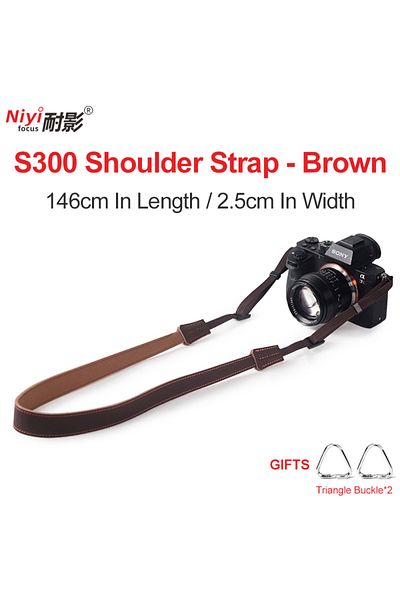 Choice S300-brown Camera Shoulder Strap Retro Micro Single Strap Suitable for Canon R8 R50 Nikon ZFC Sony A