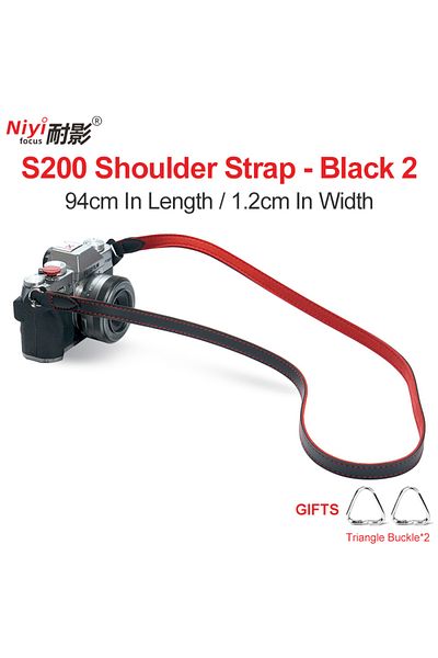 Choice S200-black-2 Camera Shoulder Strap Retro Micro Single Strap Suitable for Canon R8 R50 Nikon ZFC Sony
