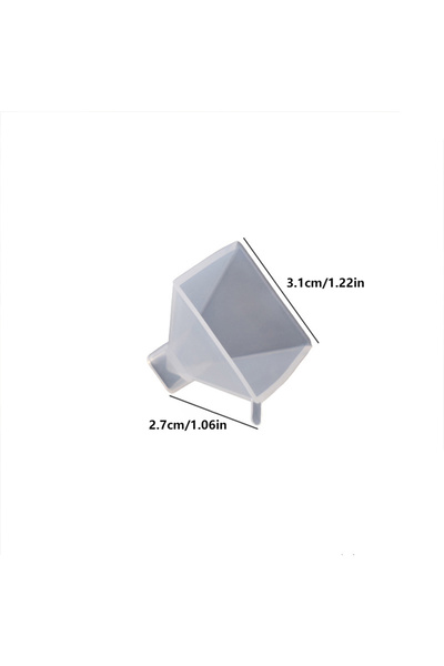 Choice Small 1Pcs Pyramid Silicone Molds Crystal Chakra Resin Pyramid Stone C...