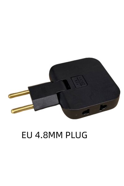 Choice black EU Travel Adapter 3 in 1 US To EU Electrical Socket Power Adapters CA MX US To KR Plug Power A