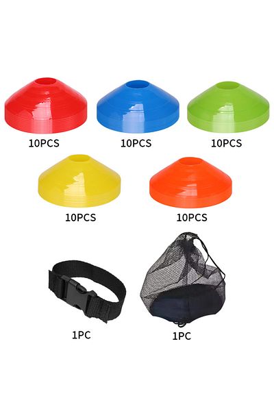 Choice 50pcs 25PCS 50PCS High Quality Bodybuilding Agility Disc Cones Field Marker Football Training Disc S