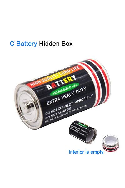 Choice C Sight Secret Hidden Storage Compartment Empty Dry Cell Battery Travel Diversion Stash Safe Co.