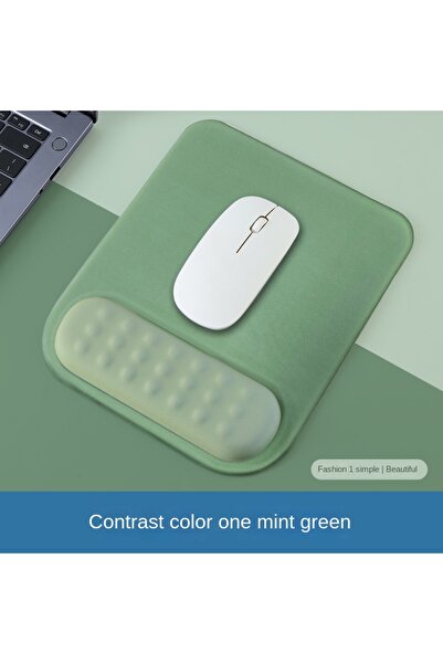 Choice square mint green Mouse pad with wrist rest pad Ergonomic anti-slip silicone base gaming accessories