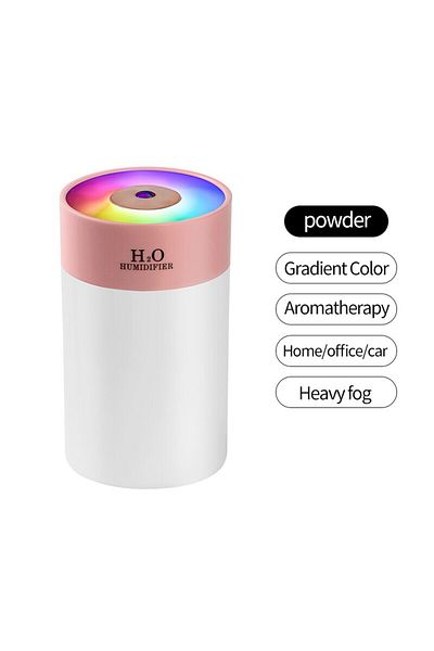 Choice CHINA Pink Luminous Humidifier Household Desktop Small Water Supplement Spray Air Humidification Usb
