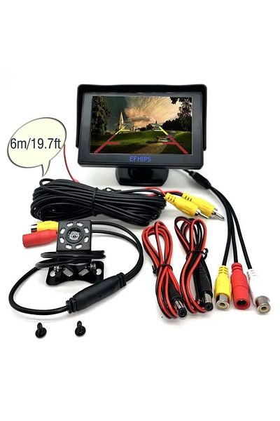 Choice Reverse Parking 4.3in Car Display Easy to Install High-definition Reversing Image Universal Machine