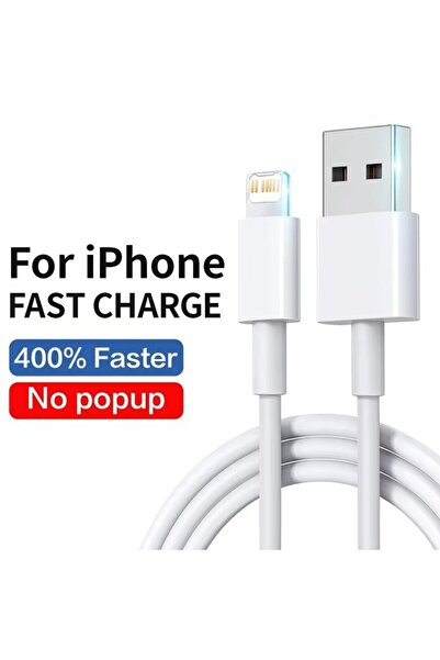 Choice كابل شحن سريع USB-A بطول 1.5 متر من نوع USB-A من i6 إلى i14 بقوة 20 وا...