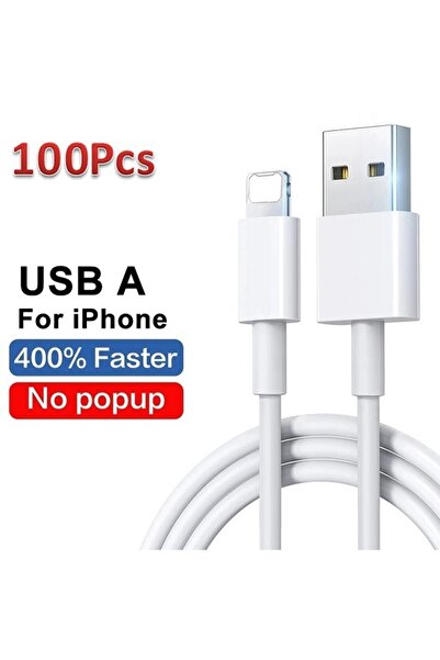 Choice كابل USB بطول 1 متر من مادة TPU، 100 قطعة، 50-100 قطعة/مجموعة، لهاتف I...