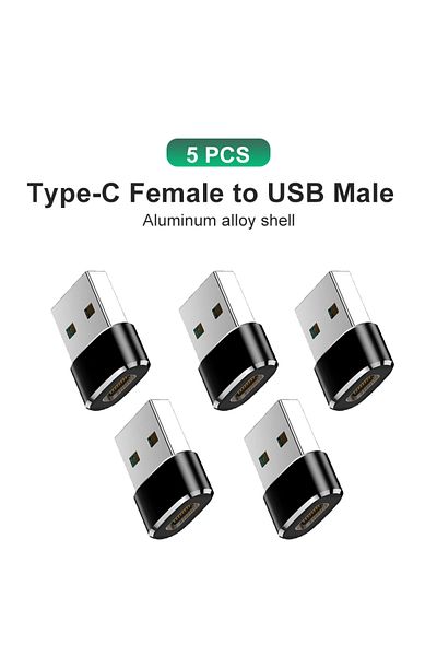 Choice 5x USB إلى Type C محول NNBILI Type C إلى USB 3.0 USB-C 3.1 ذكر OTG موصل بيانات أنثى لجهاز MacB
