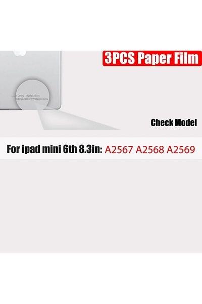 Choice For Ipad Mini 6 3pcs Paper Feel Like Screen Protector For Ipad 10th 9th Generation 8 7 6 Air 5 4 Pro
