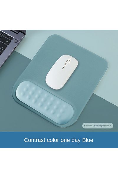 Choice square azure blue Mouse pad with wrist rest pad Ergonomic anti-slip silicone base gaming accessories