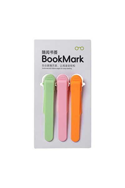 KOQZM 3Pcs B 1/3/6pcs Smart Bookmark Silicone Book Mark Book Spare Parts Acce...