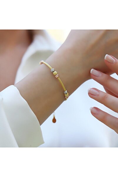 Necati Gün Toplu Gold Kaplama Gümüş Dorika Bileklik