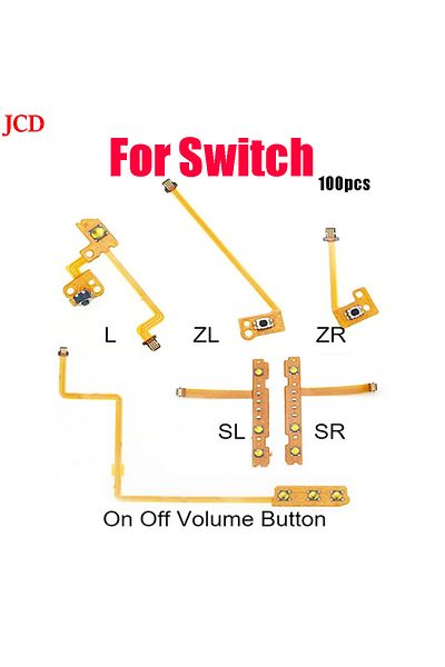 JCD J 1 قطعة بديلة لمفتاح Joycon Zr Zl L Sl Sr زر مفتاح شريط كابل مرن لإصلاح Ns C.
