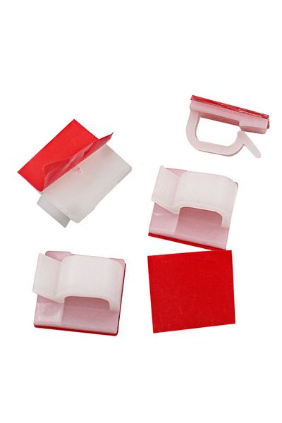 Choice White 50pcs Cable Organizer Clips Cable Management Wire Manager Cord Holder Usb Charging Data Line B