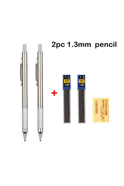 Choice طقم أقلام رصاص ميكانيكية مكون من قطعتين مقاس 1.3 مم 0.3 0.5 0.7 0.9 1....