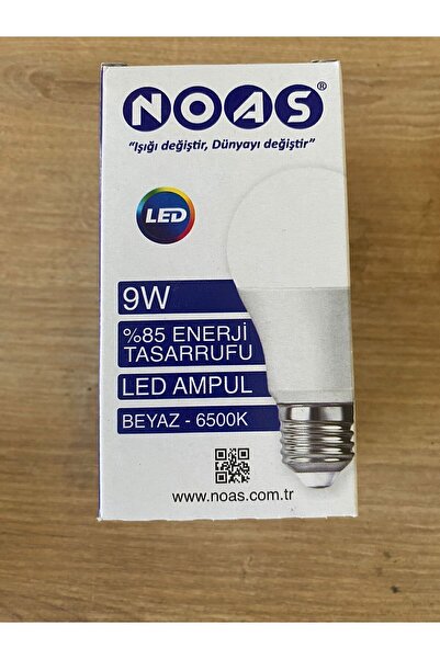 Astakos 9W Noas Beyaz LED Ampul – 1 Adet – Kırılmaz Gövde, Tasarruflu, Uzun Ö...