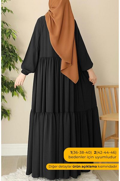 suhneva Φόρεμα Arya Ruffle - Μαύρο Ferace