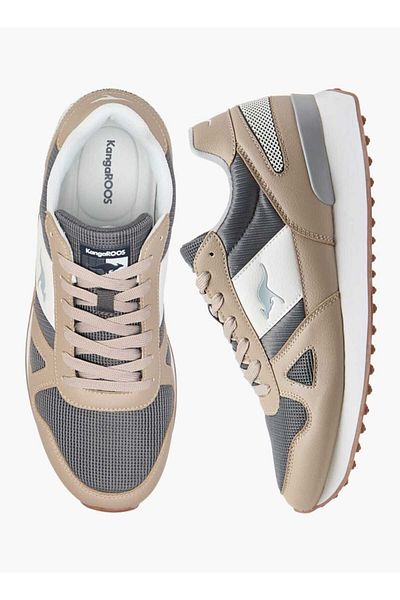 Kangaroos Men's Panelled Lace-Up Sports Shoes